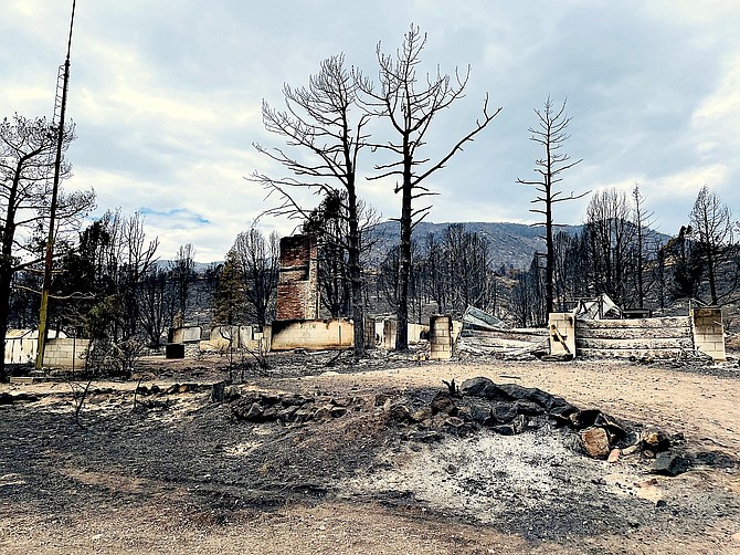 The Addeo’s prospective home in Holbrook Junction was destroyed five days and 15 miles from where their camping trailer and BMW sedan were destroyed at Turtle Rock near Woodfords.
