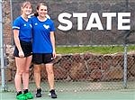 Tennis duo finish in top eight at state