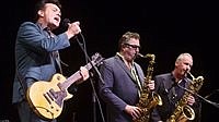 The James Hunter Six on stage in Fallon 