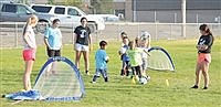 Lowry High School girls soccer team holds annual camp