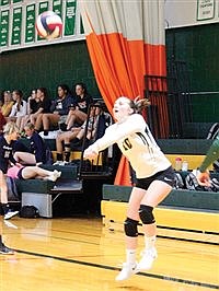 Lady Longhorns’ volleyball team starts 2A league play with four road losses