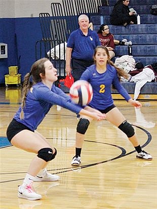 Lowry volleyball team sweeps Sparks