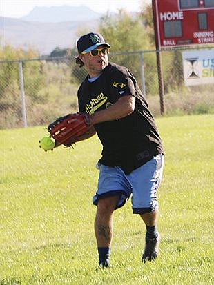 Lovelock softball hits home run