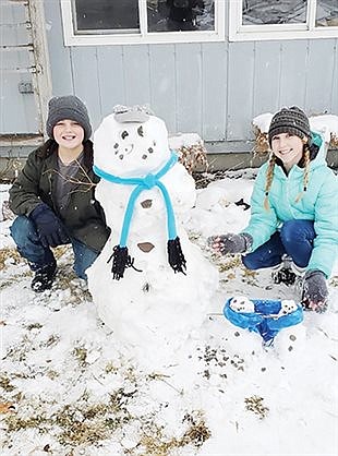 Local kids enjoy recent snowfall