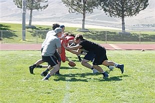 Lowry High School spring football x 2
