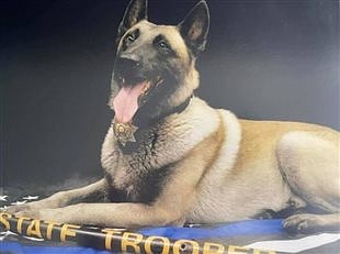 Procession honors K9 Gripper