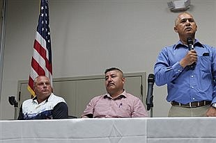 Candidates field questions during Q&A session