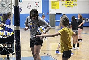 Lowry volleyball camp brings over 50 girls over four days