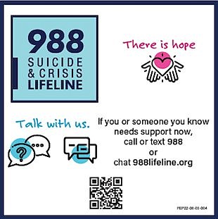 988 Mental Health Crisis Lifeline now available