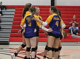 Lady Bucks beat Wolverines in four sets in 3A crossover action