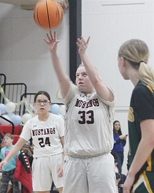 Pershing County hoop girls split games