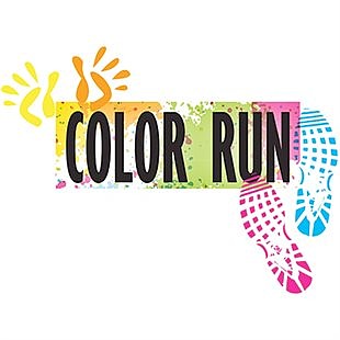 Sprint toward Spring during the annual color run