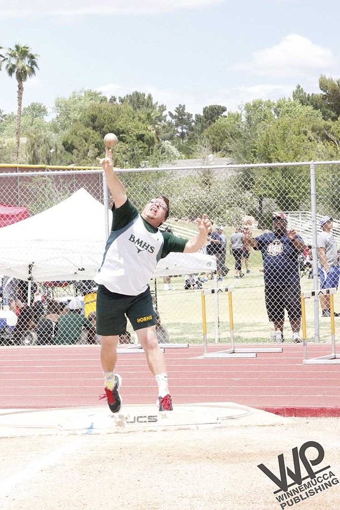 Potter wins shot put for Battle Mountain at state championships