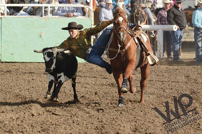 Bell places fourth in steer wrestling at SSIR