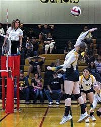 BMHS volleyball team splits a pair of matches