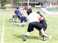Lowry football hits the field in spring practices 