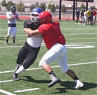 Bucks, Mustangs take part in Eastern Oregon Football Camp in Fernley