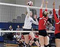 Lady Bucks battle back from two sets down to beat Wolverines