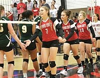 Lady Mustangs sweep rival Battle Mountain