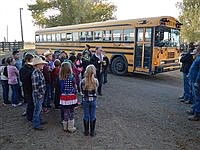 Elementary school field trip to Tomera Ranch