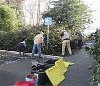 E. Highland street-end work begins