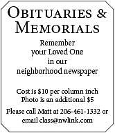 Place an Obituary or Memorial today!