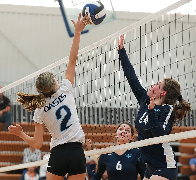 Oasis Academy senior Sequoya Casey and the Bighorns volleyball program will begin their season with tryouts Monday.