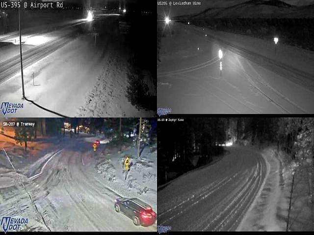 There's snow on the roads across Douglas County this morning.