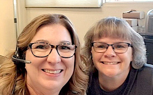 Douglas County 911 Dispatcher Kristin Oilar, left, is facing treatment for pancreatic cancer. Her best friend and 911 Dispatcher Melissa Johnson started a GoFundMe account to help.