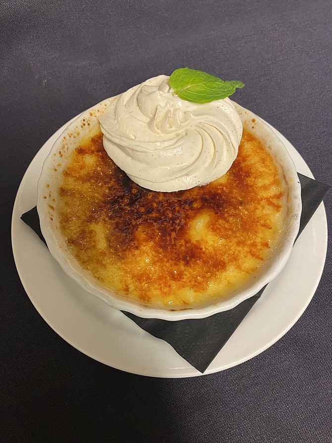 Courtesy
Crème Brûlée at Js’ Bistro has been on the menu for more than 10 years.