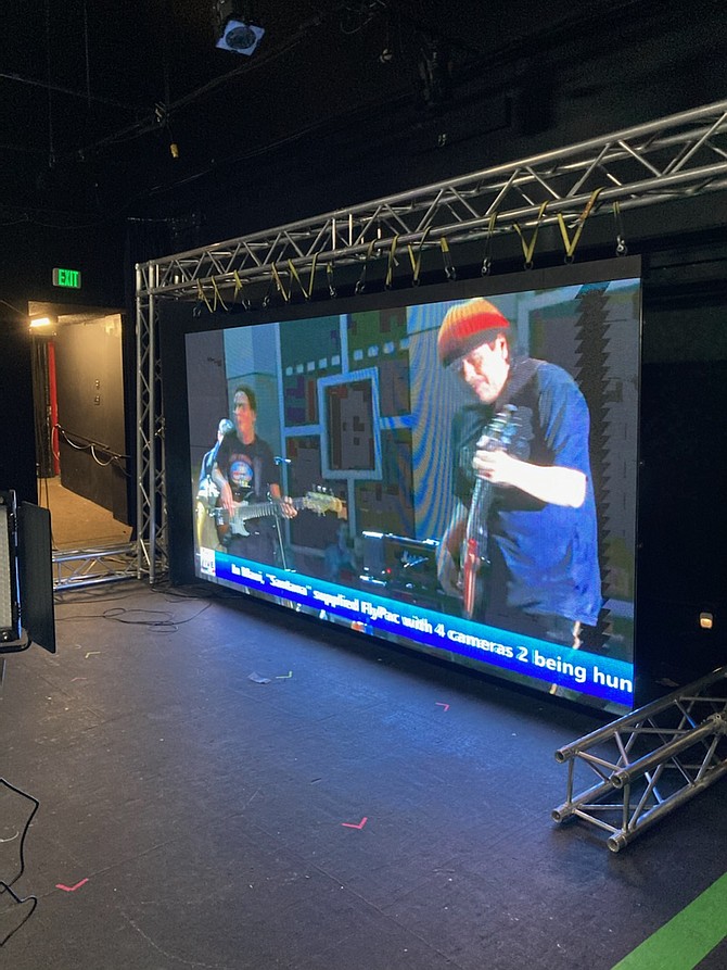The Brewery Arts Center has received a new video wall that was purchased with funding from a grant from the Robert Z. Hawkins Foundation.