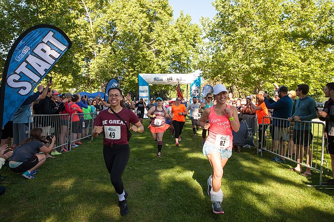 Runners leave the starting line during the 2018 Reno-Tahoe Odyssey, the signature event produced by Race178. For the second year in a row, the Reno-based race production company canceled the event due to the pandemic.