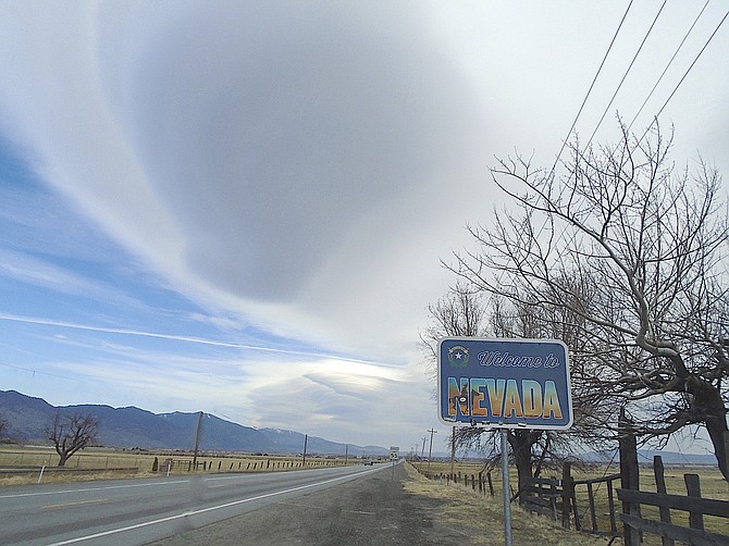 The Welcome to Nevada sign along Highway 88. Photo by Lisa Gavon