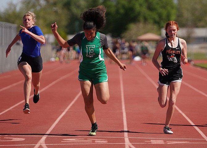 Fallon senior Aisha Sharron ranks in the top 10 in several categories, including the triple jump where she’s No. 1. Fallon hosts the Northern 3A region meet on Friday.