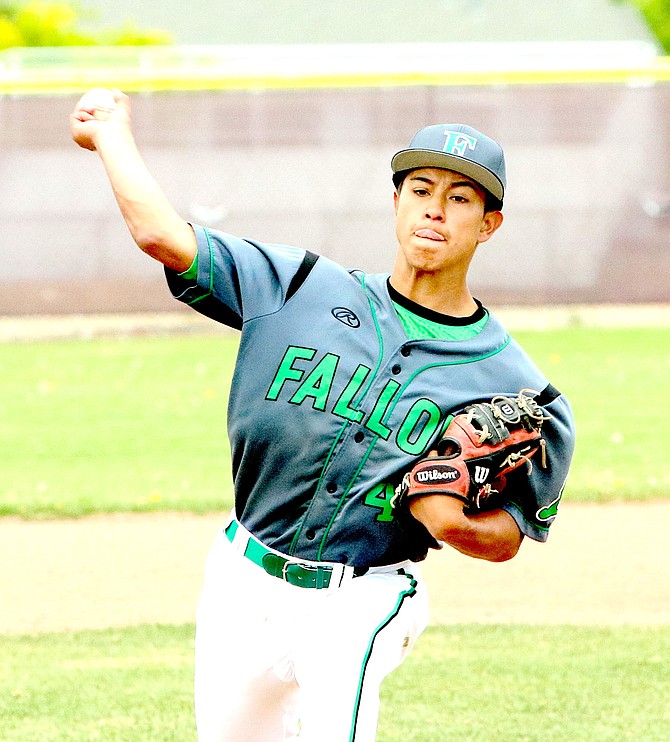 Francisco Tapia pitched for Fallon in Saturday’s second game of a doubleheader.