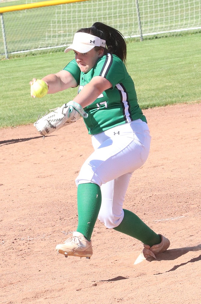 Shayda Lofthouse pitched twice during the week against Dayton.