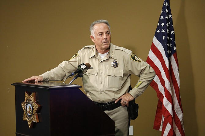 Clark County Sheriff Joe Lombardo speaks at a news conference on June 16, 2020, in Las Vegas. (Photo: John Locher/AP, file)
