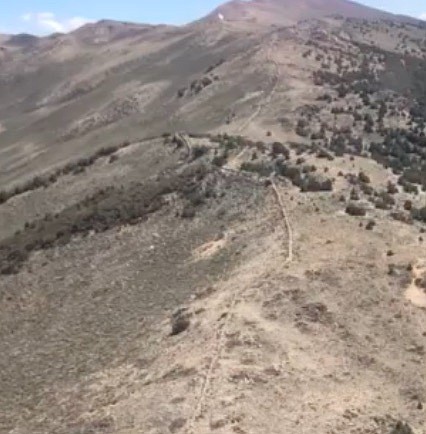 A screen capture from a video of the Not So Great Wall of the Pine Nuts received on Thursday. Anyone with knowledge or even a guess as to its purpose is welcome to email editor@recordcourier.com