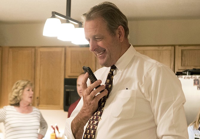 North Las Vegas Mayor John Lee takes a call about election results in Las Vegas on April 4, 2017. (Photo: Heidi Fang/Las Vegas Review-Journal via AP, file)