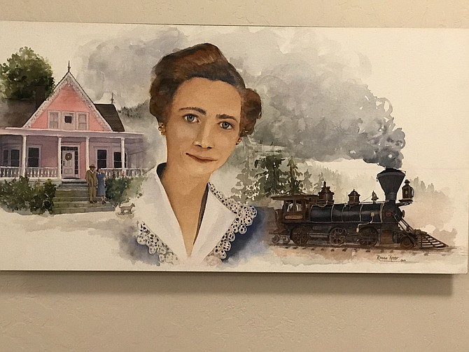 Agnes Train painted by Ronnie Rector. The Carson City Historical Society will open the exhibit, "Notable Women of Eagle Valley" on Saturday.