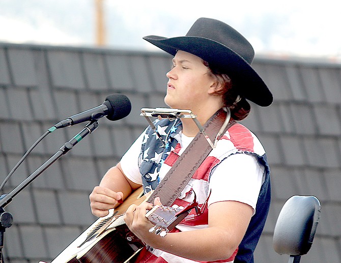 Jakota Wass performs during the 2020 Carson Valley Days Parade. He was a headliner at the 2021 Carson Valley Days, just a week after he graduated from Douglas High School.
