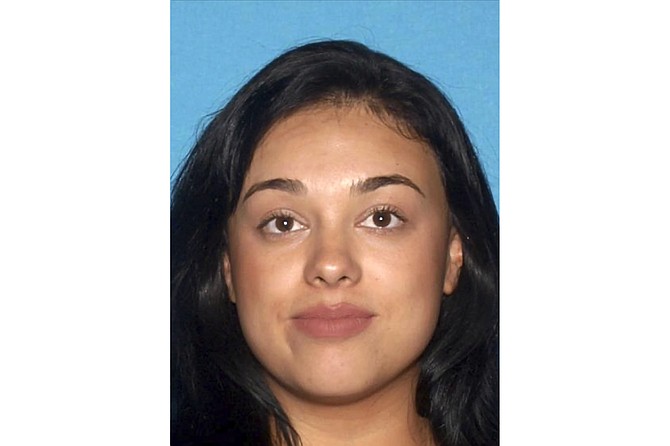 This undated photo provided by the Las Vegas Metropolitan Police Department shows Samantha Moreno Rodriguez. Rodriguez is now sought on a murder warrant in Las Vegas and is suspected in killing her 7-year old son Liam Husted whose body was found near a highway outside Las Vegas 10 days ago. (Las Vegas Metropolitan Police Department via AP)