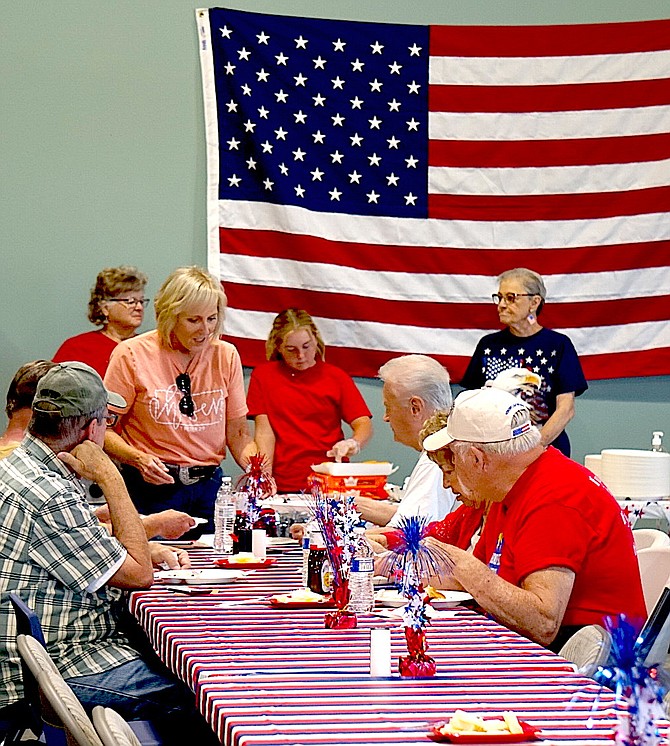 Veterans, spouses and friends were fed at High Sierra Fellowship on Memorial Day weekend 2021.