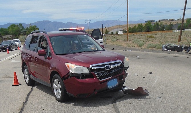 A motorcyclist received major injuries when a Subaru failed to yield on June 16.