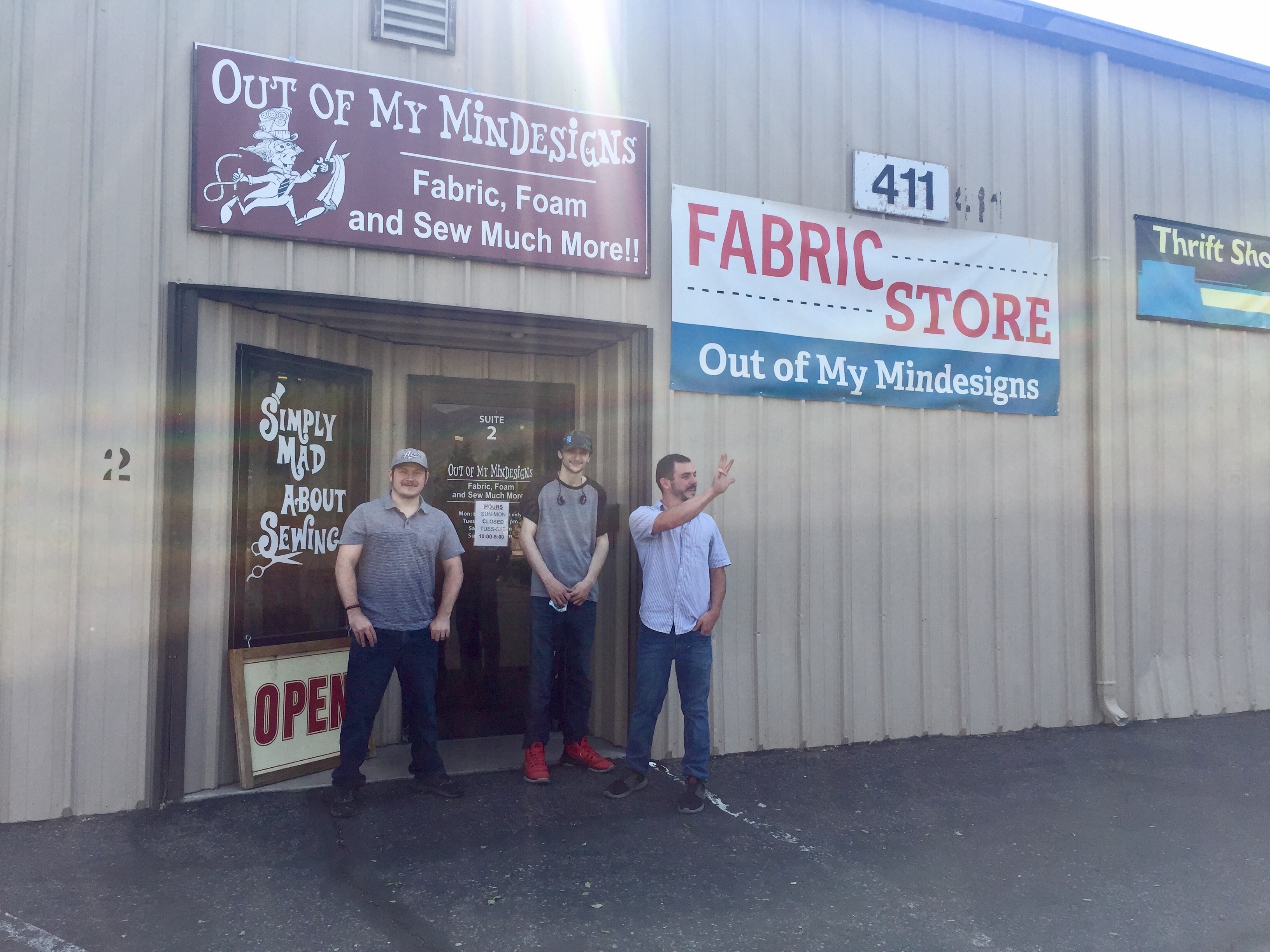 Pandemic Reflections Fabric and upholstery store making a slow