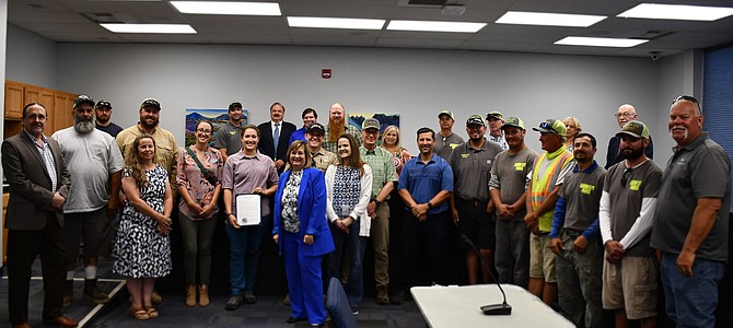 Mayor Lori Bagwell opened the board meeting by issuing a proclamation to declare July Parks and Recreation month in Carson City.