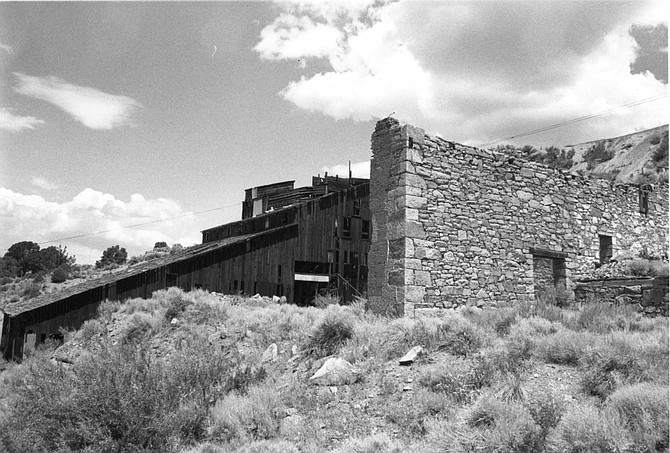 The ruins of the Clifton Mill, one of the few remaining structures at the site of the former mining camp of Clifton, located adjacent to the town of Austin in Central Nevada. (Photo by Richard Moreno)
The Nevada Traveler