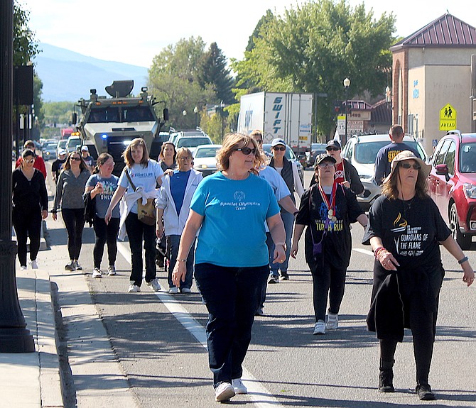 The 2019 Special Olympics and Law Enforcement Torch Run through Gardnerville.