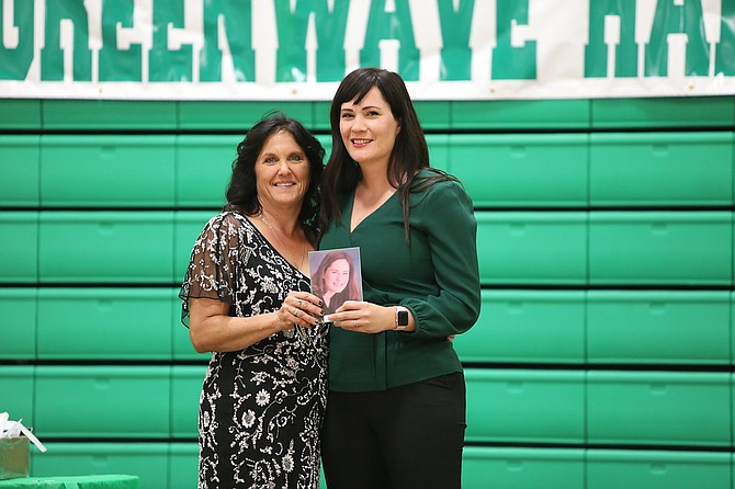 Alisha Hill/special to the LVN
Fallon’s Tristin Johnson, who was inducted into the Greenwave Hall of Fame in 2018, will instruct this summer’s volleyball camp.