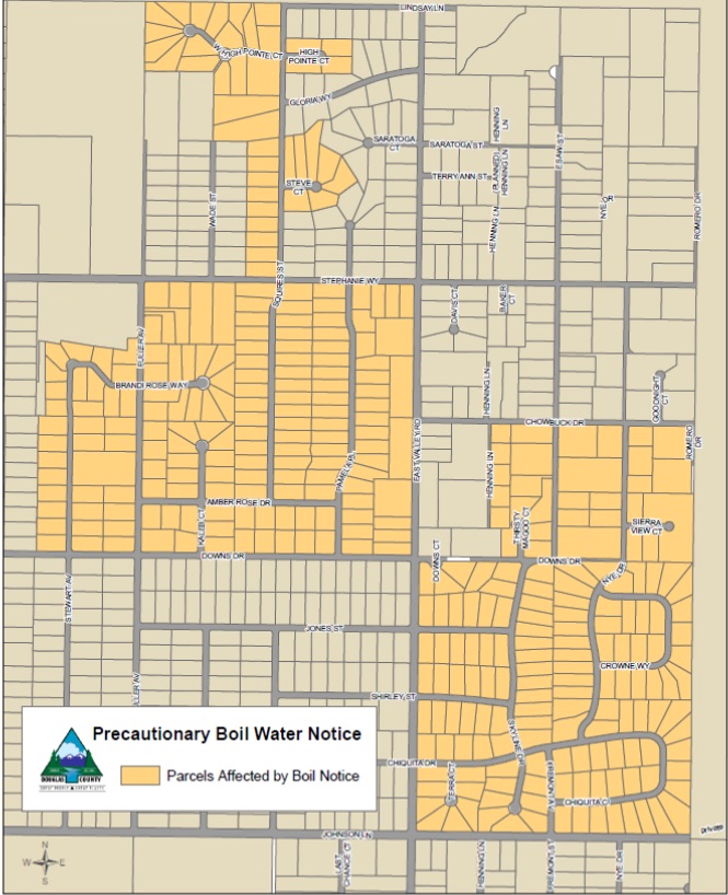 Boil water order issued for Skyline area Serving MindenGardnerville